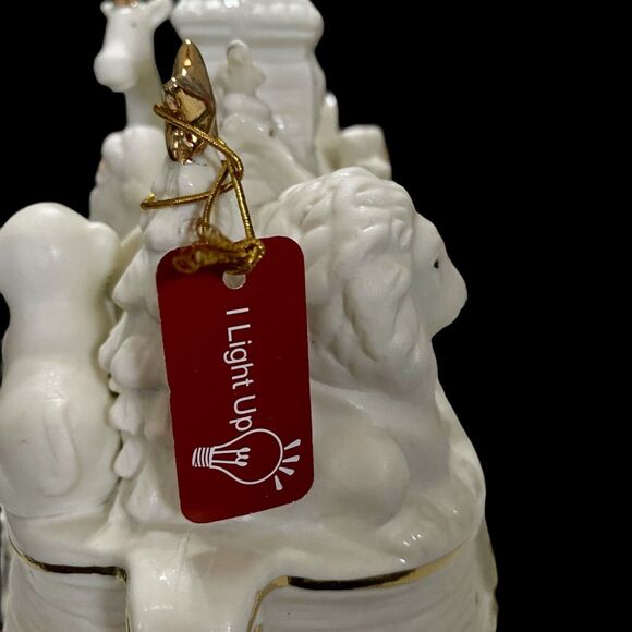 Noah’s Ark White Porcelain Bisque Accent Night Light JCPenney Home Collection - Picture 8 of 16